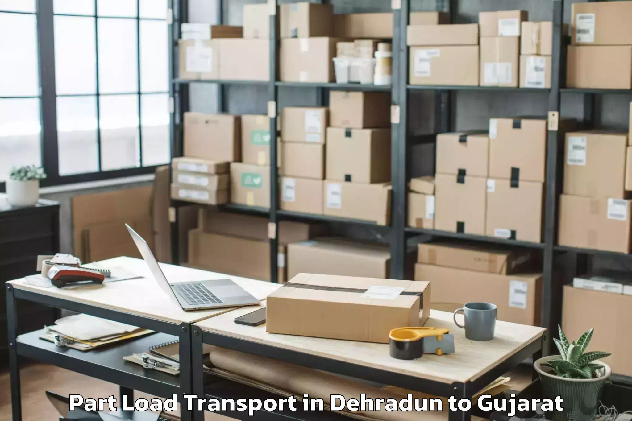 Reliable Dehradun to Gujarat Part Load Transport